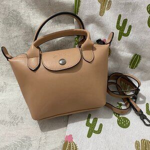 Longchamp Tan Leather Tote